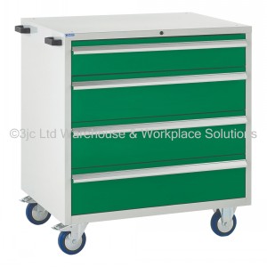 Euroslide Storage Cabinet Mobile 4 Drawers